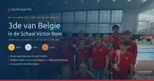 Visual, resultaten en groepsfoto met coaches