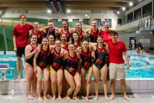 Teamfoto waterpolo dames